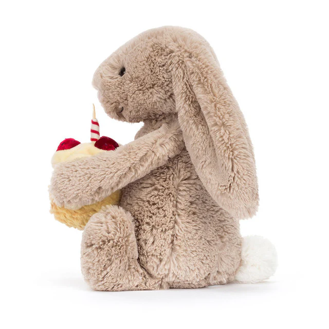 Jellycat Bashful Beige Birthday Bunny - Image 3