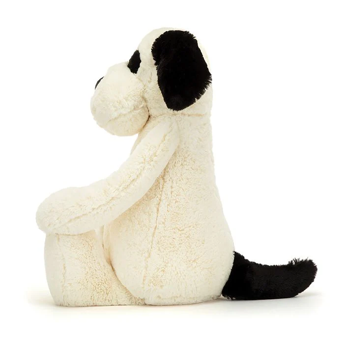 Jellycat Bashful Black & Cream Puppy - Huge - Image 2