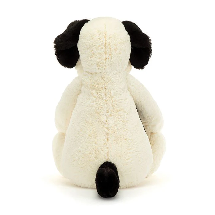 Jellycat Bashful Black & Cream Puppy - Huge - Image 3