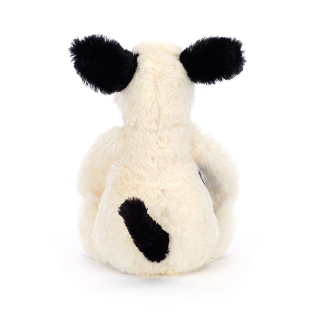 Jellycat Bashful Black & Cream Puppy Small - Image 3