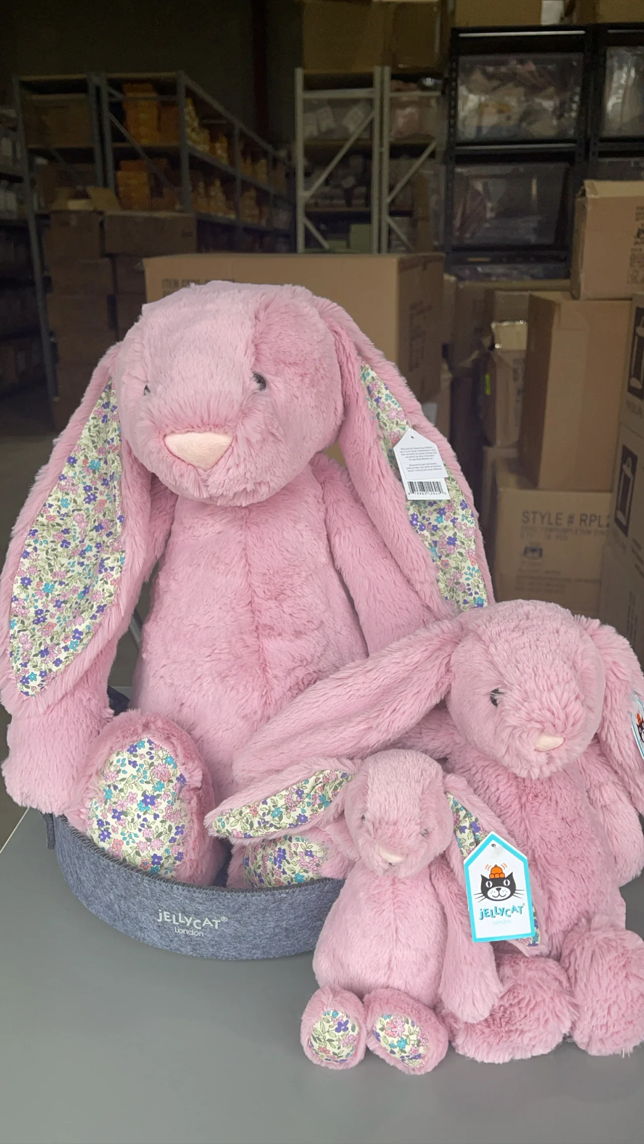 Jellycat Bashful Blossom Bunny Huge - Tulip - Image 4