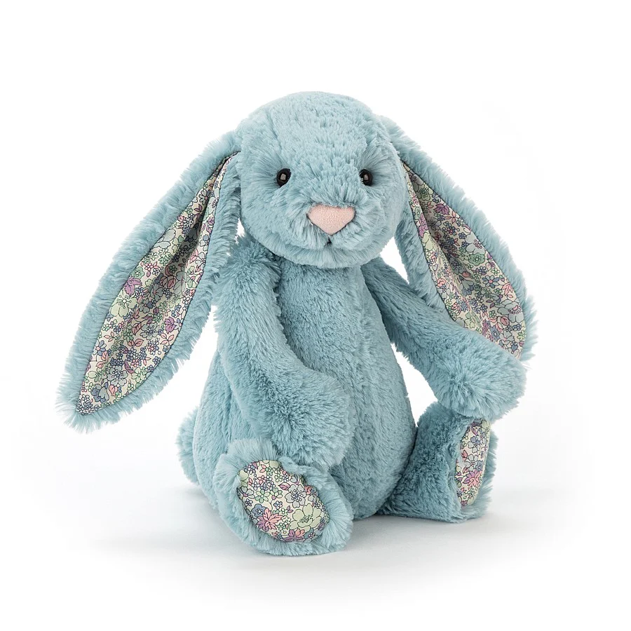 Jellycat Bashful Blossom Bunny Small - Aqua