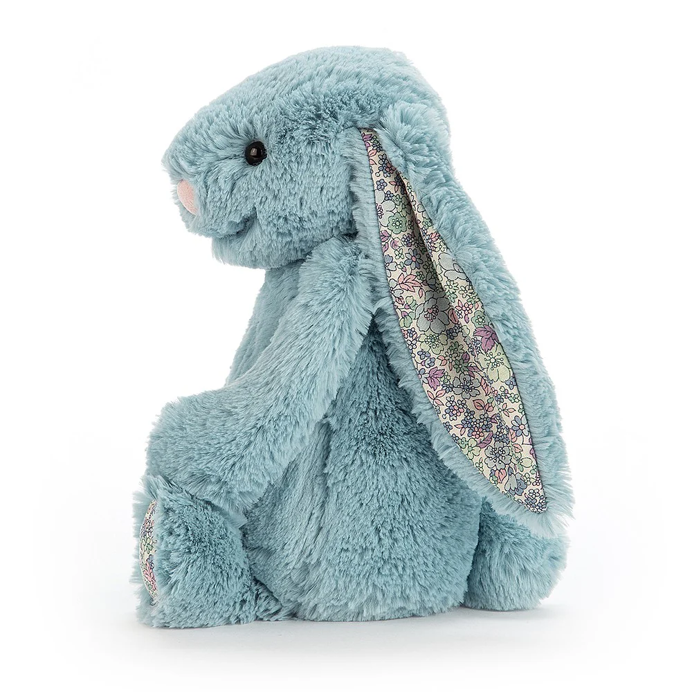 Jellycat Bashful Blossom Bunny Small - Aqua - Image 2