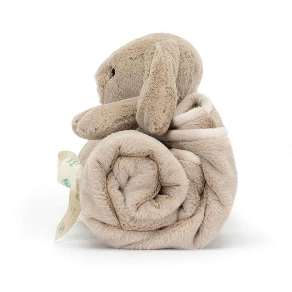 Jellycat Bashful Bunny Blankie - Beige - Image 3