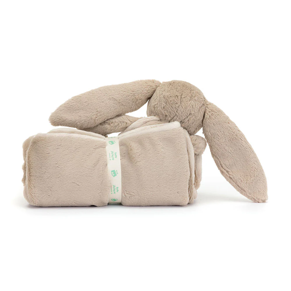 Jellycat Bashful Bunny Blankie - Beige - Image 4