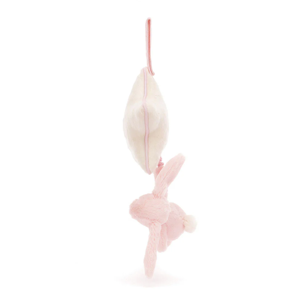 Jellycat Bashful Bunny Musical Pull - Pink - Image 2