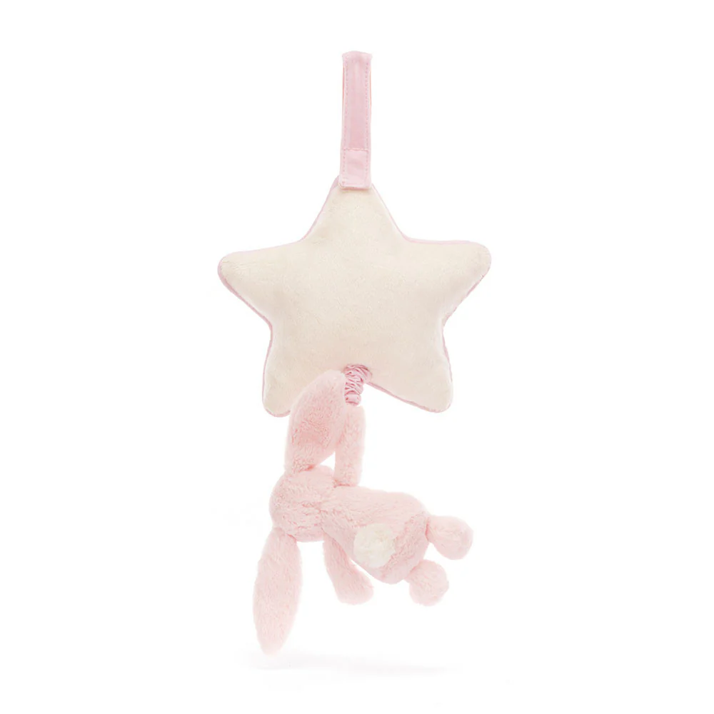Jellycat Bashful Bunny Musical Pull - Pink - Image 3