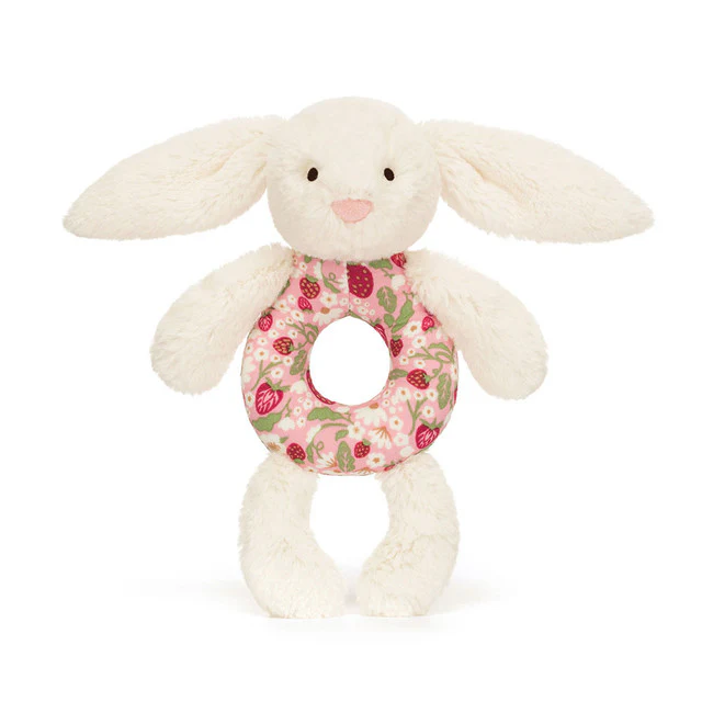 Jellycat Bashful Bunny Ring Rattle - Blossom Cream - Image 2