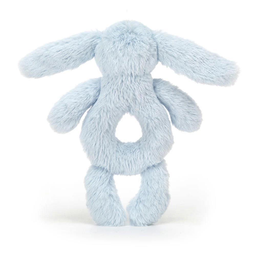 Jellycat Bashful Bunny Ring Rattle - Blue - Image 3