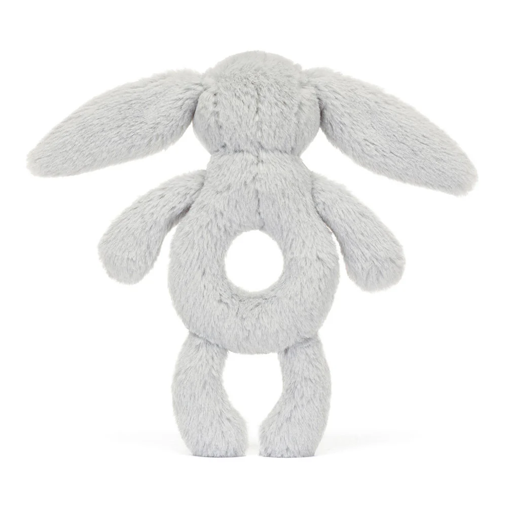 Jellycat Bashful Bunny Ring Rattle - Silver - Image 3