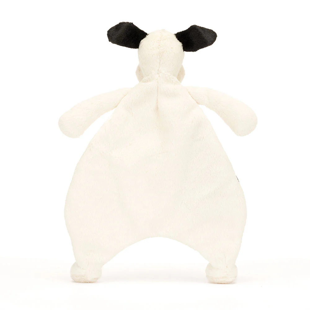 Jellycat Bashful Comforter - Black & Cream Puppy - Image 2