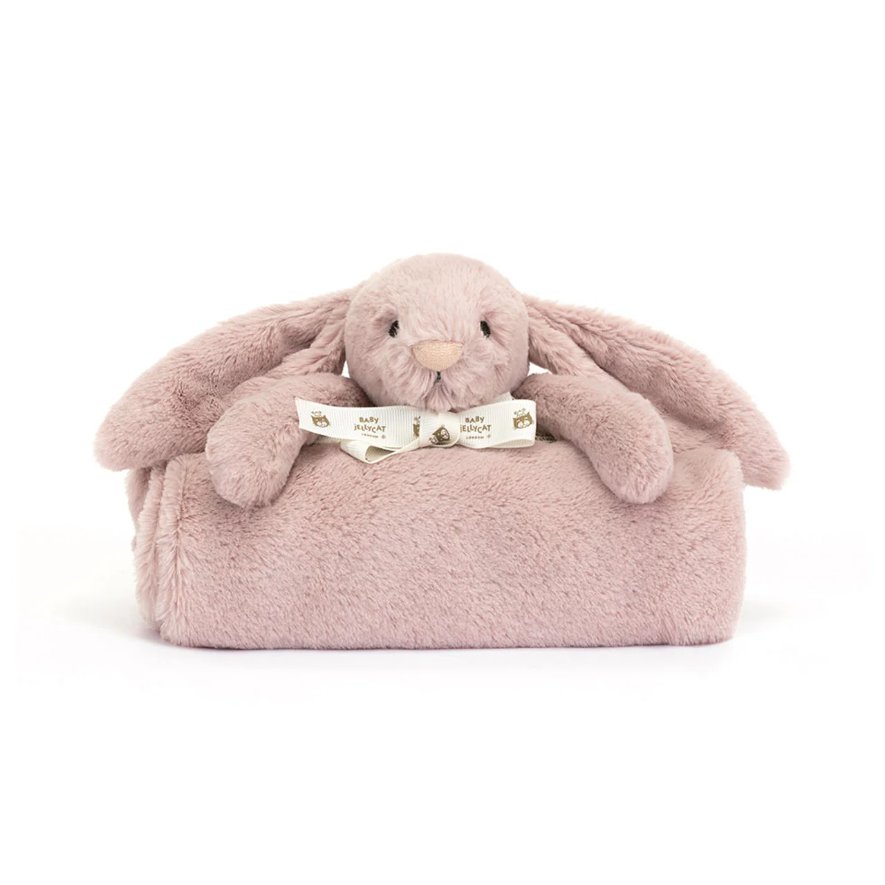 Jellycat Bashful Luxe Bunny Rosa Blankie - Image 3