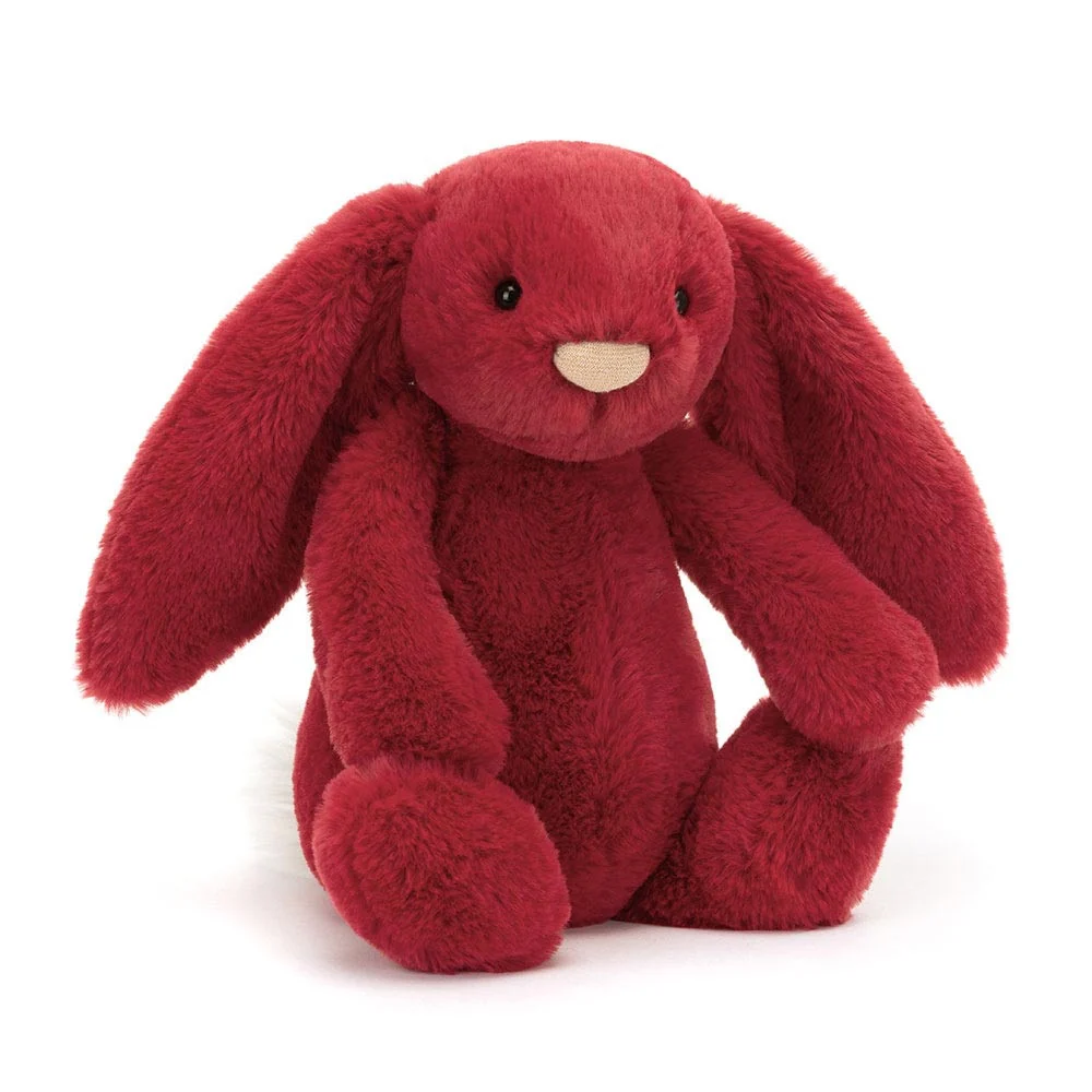 Jellycat Bashful Luxe Bunny Scarlett Original - Image 4
