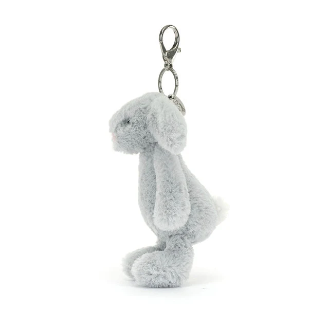 Jellycat Bashful Silver Bunny Bag Charm - Image 3
