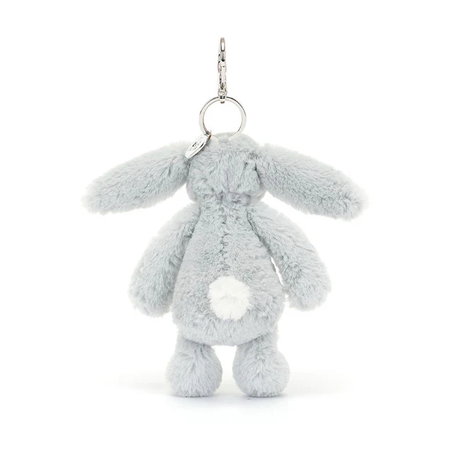 Jellycat Bashful Silver Bunny Bag Charm - Image 4