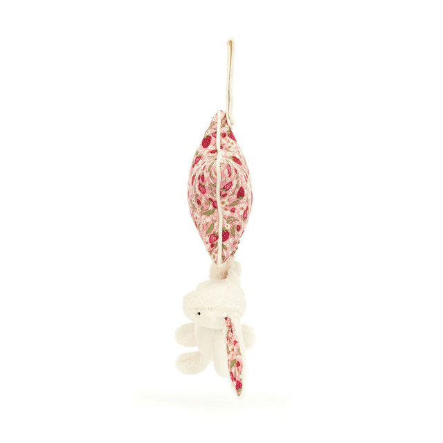 Jellycat Blossom Cream Bunny 'Berry' Musical Pull - Image 2