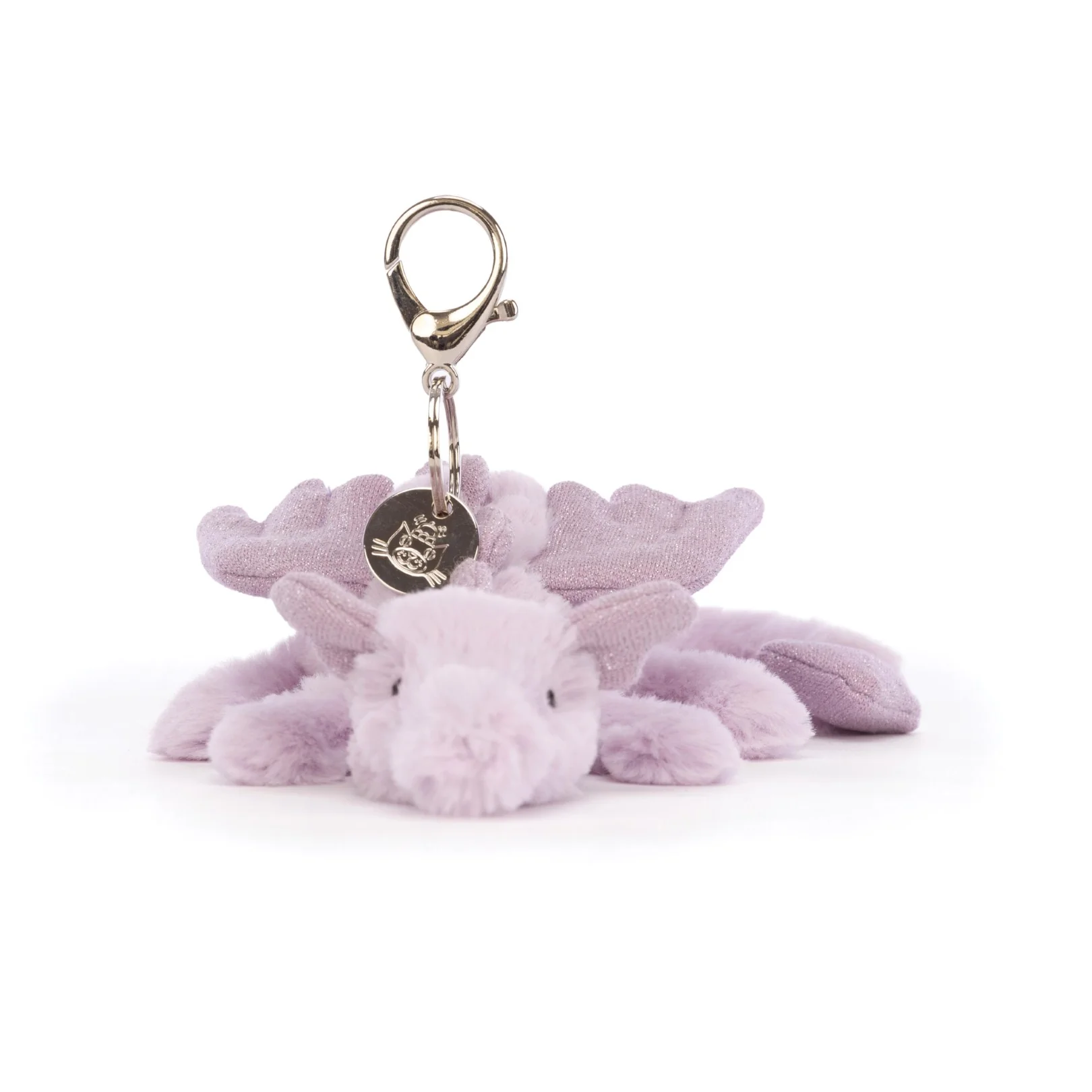Jellycat Lavender Dragon Bag Charm - Image 4