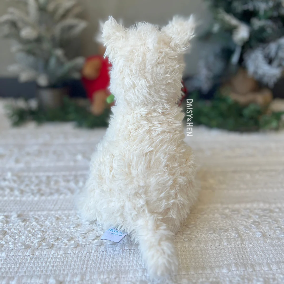 Jellycat Munro Dog Holding Rose - Image 11