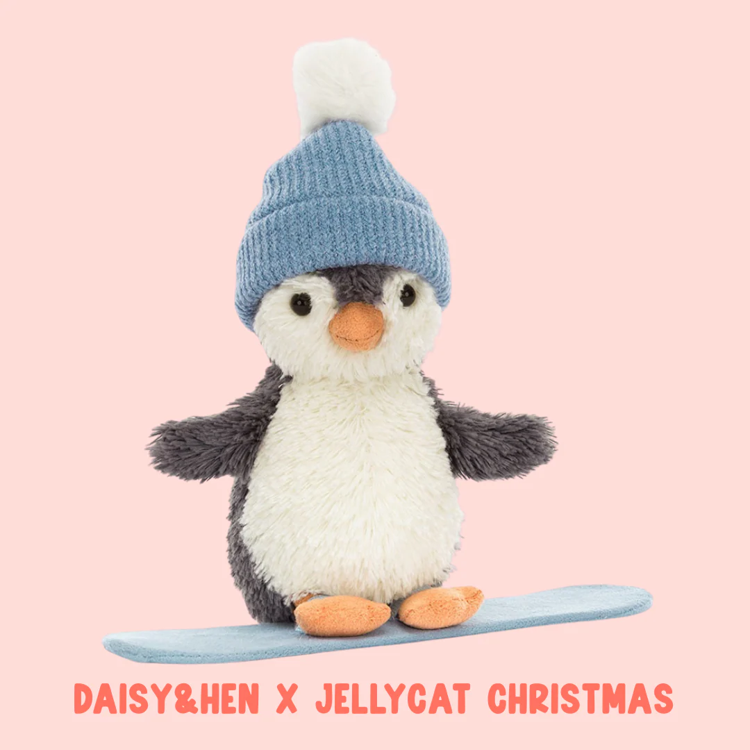 Jellycat Peanut Penguin Snowboarding Small