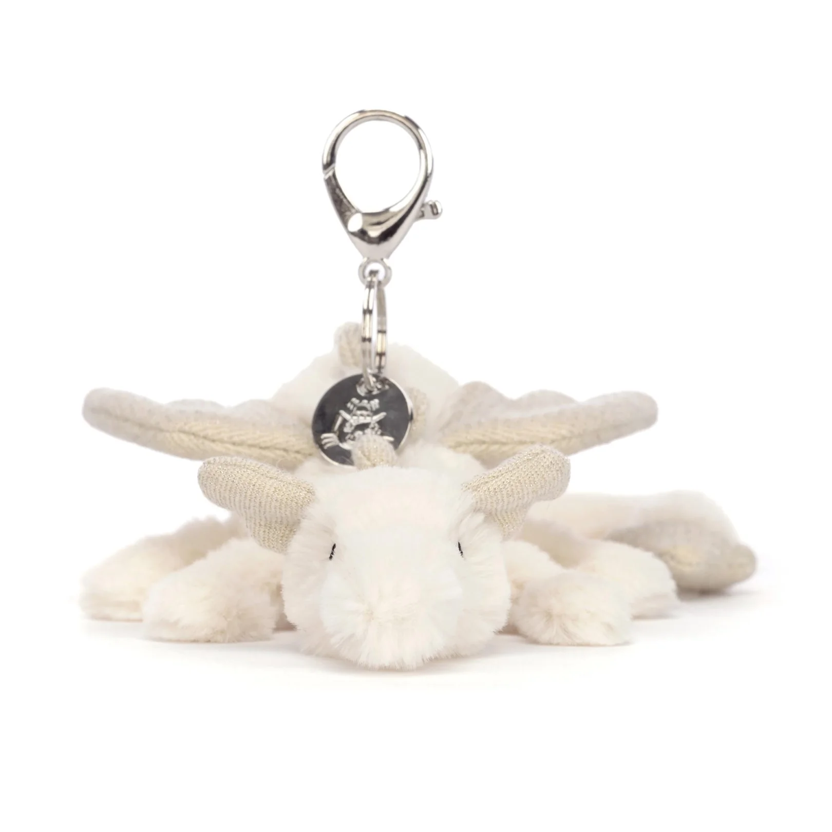 Jellycat Snow Dragon Bag Charm - Image 4