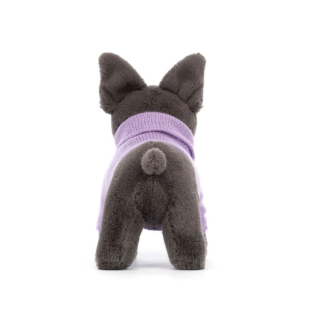 Jellycat Sweater French Bulldog Purple - Image 3