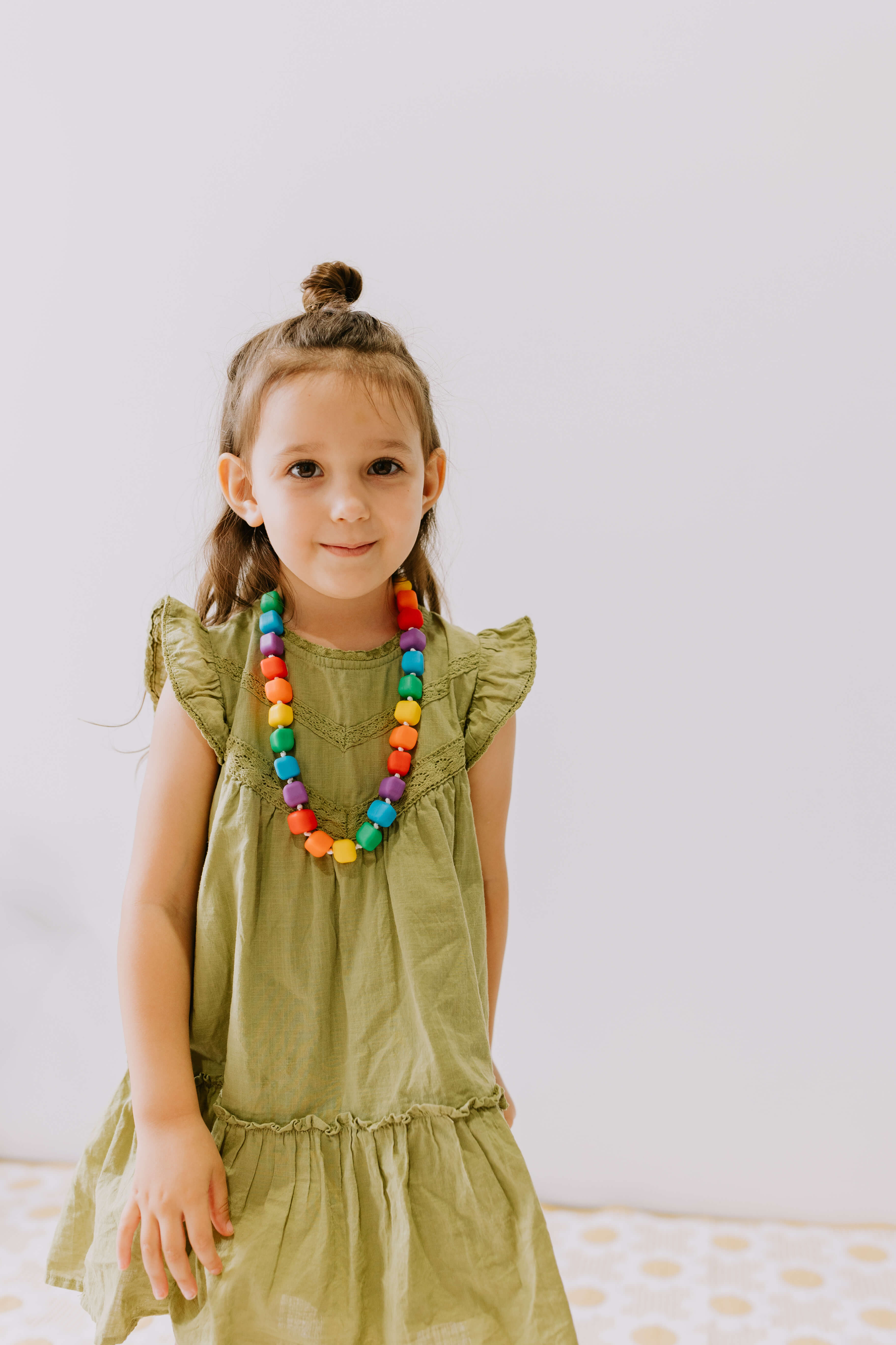 Princess & the Pea Necklace - Bright Rainbow - Image 5