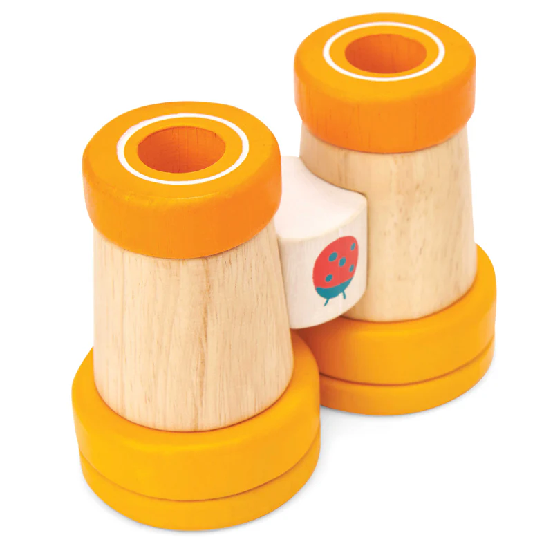 Lady Bird Wooden Binoculars - Yellow - Image 2