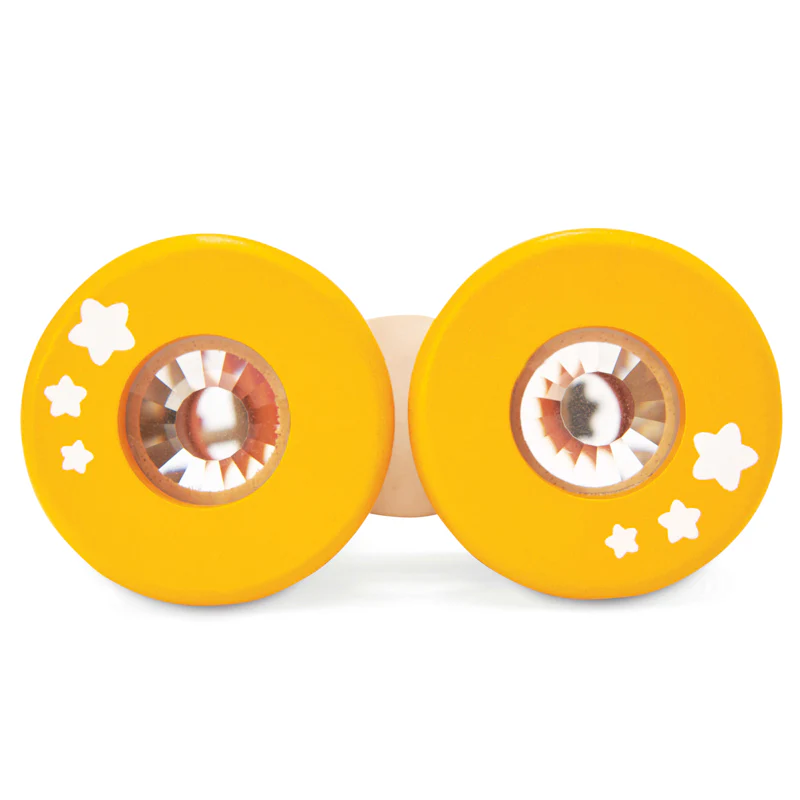 Lady Bird Wooden Binoculars - Yellow - Image 3