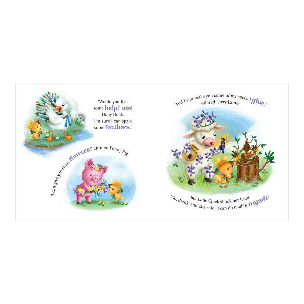 Story Time - Padded Board Book - Little Chicks Spring Bonnet - Image 2