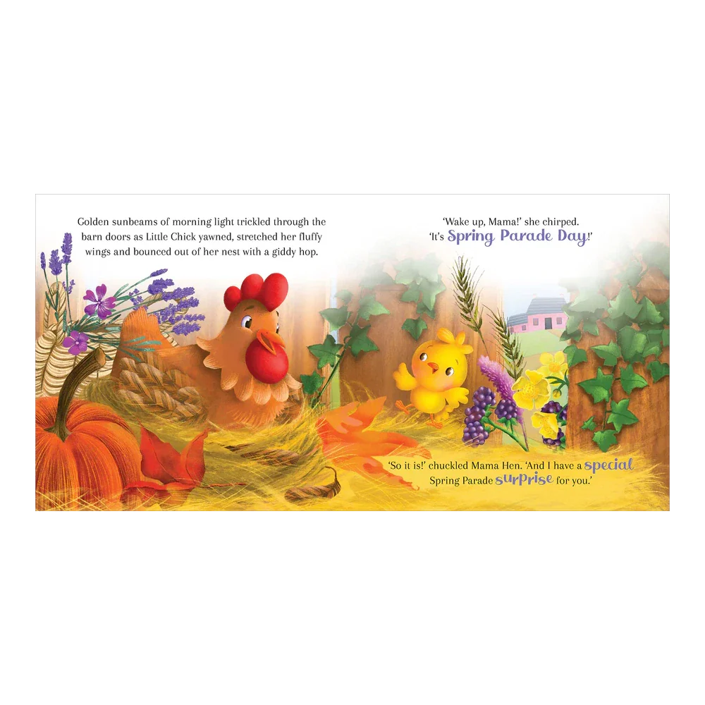 Story Time - Padded Board Book - Little Chicks Spring Bonnet - Image 3