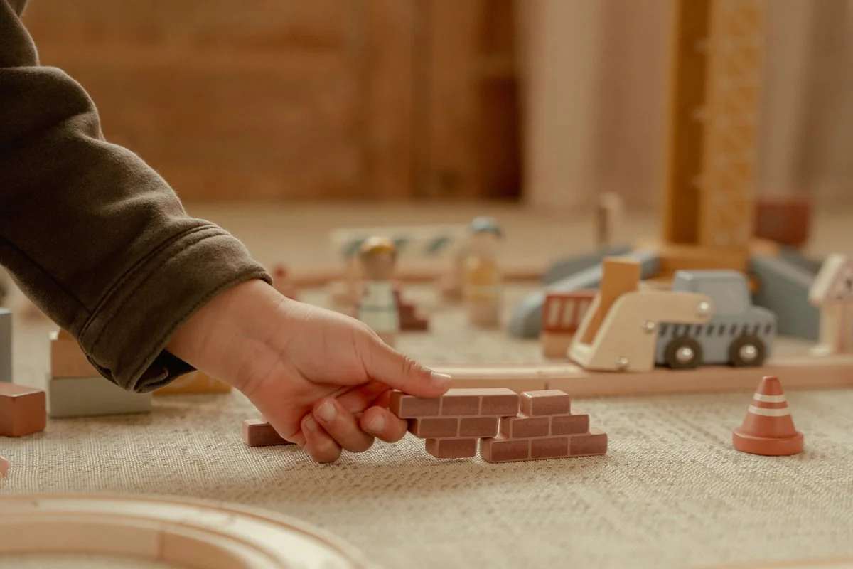 Wooden Crane and Train Track Set - Image 5