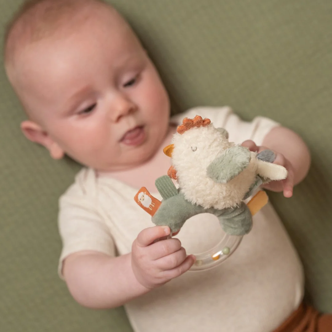 Little Farm Ring Rattle - Chicken - Image 2