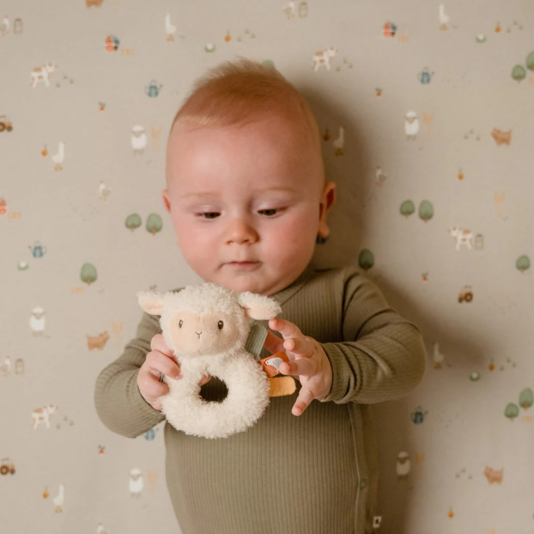 Little Farm Soft Ring Rattle - Sheep - Image 2