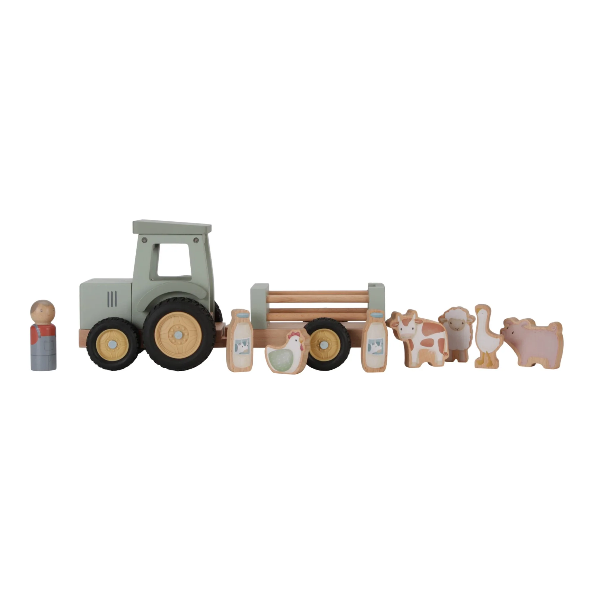 Little Farm Tractor With Trailer - Image 6