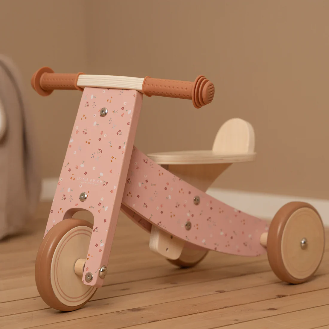 Wooden Tricycle - Pink - Image 3