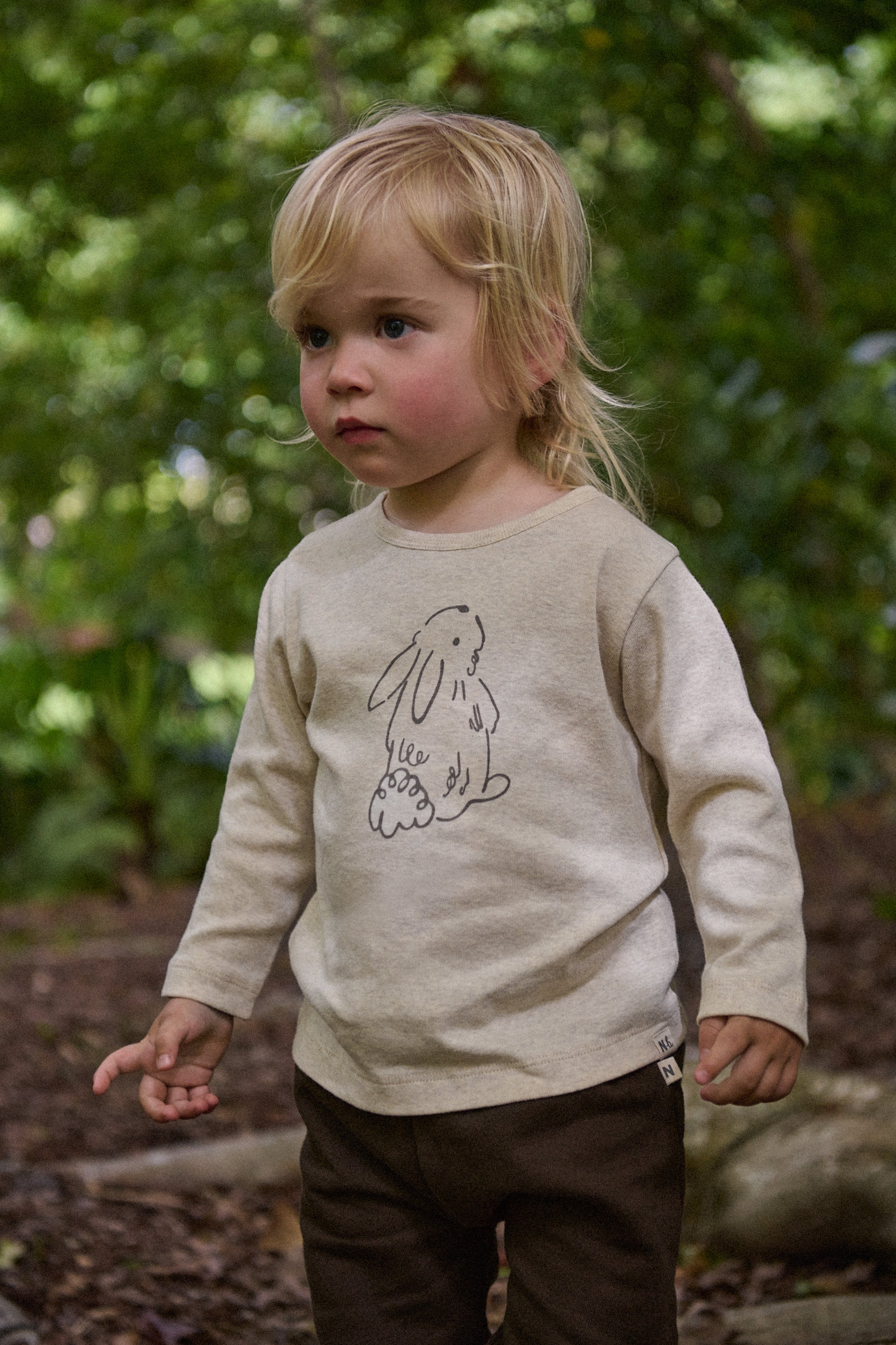 Long Sleeve River Tee - Bramble Bunny Print - Image 2