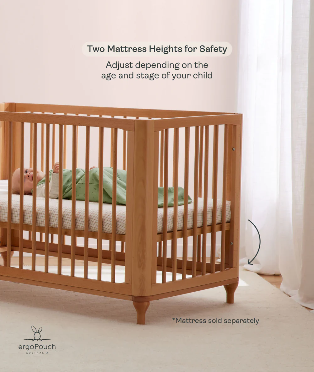 Lyra Convertible Cot Beechwood - Image 5