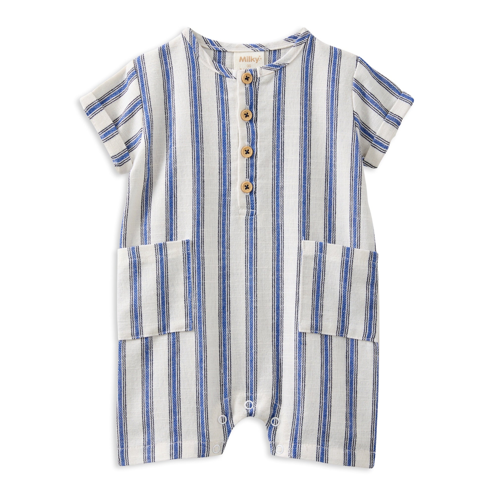 Stripe Linen Romper