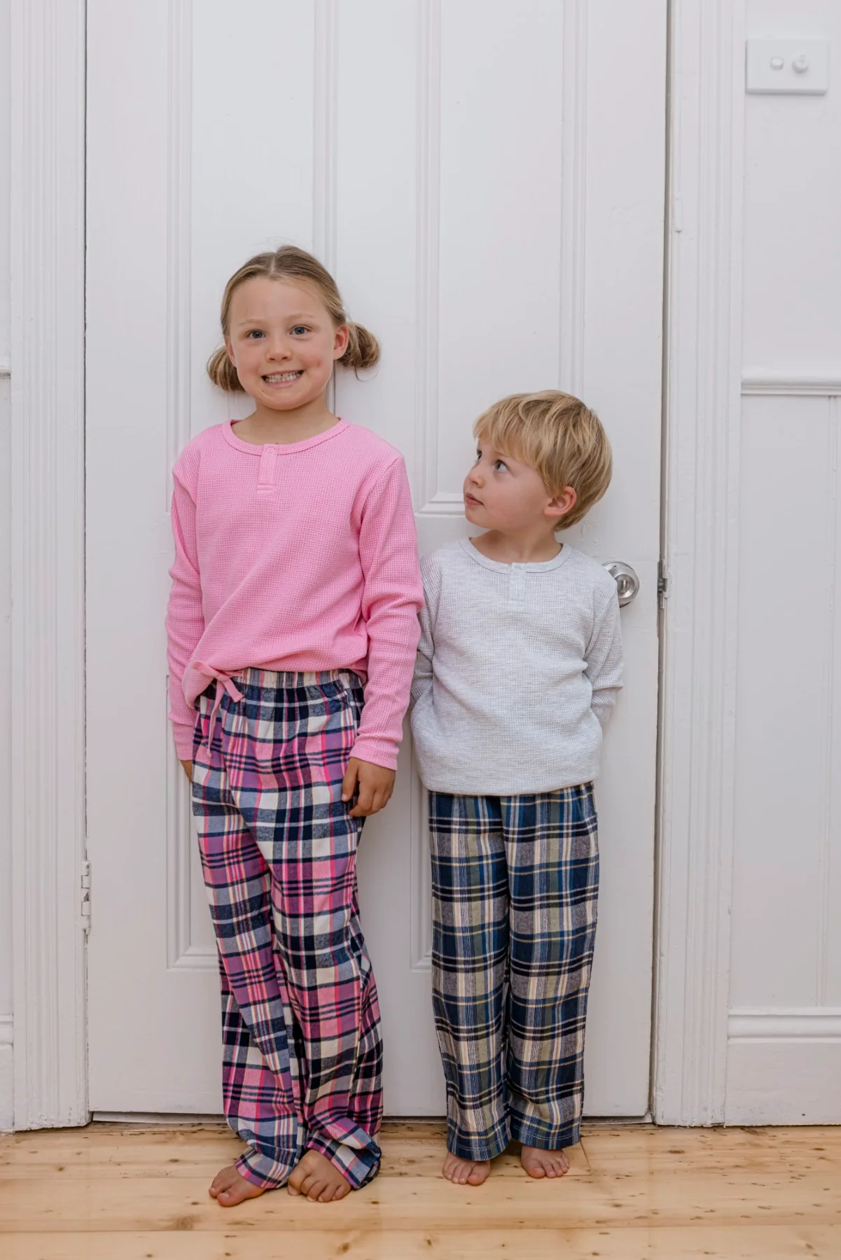 Chester Check PJ's - Marshmellow - Image 3