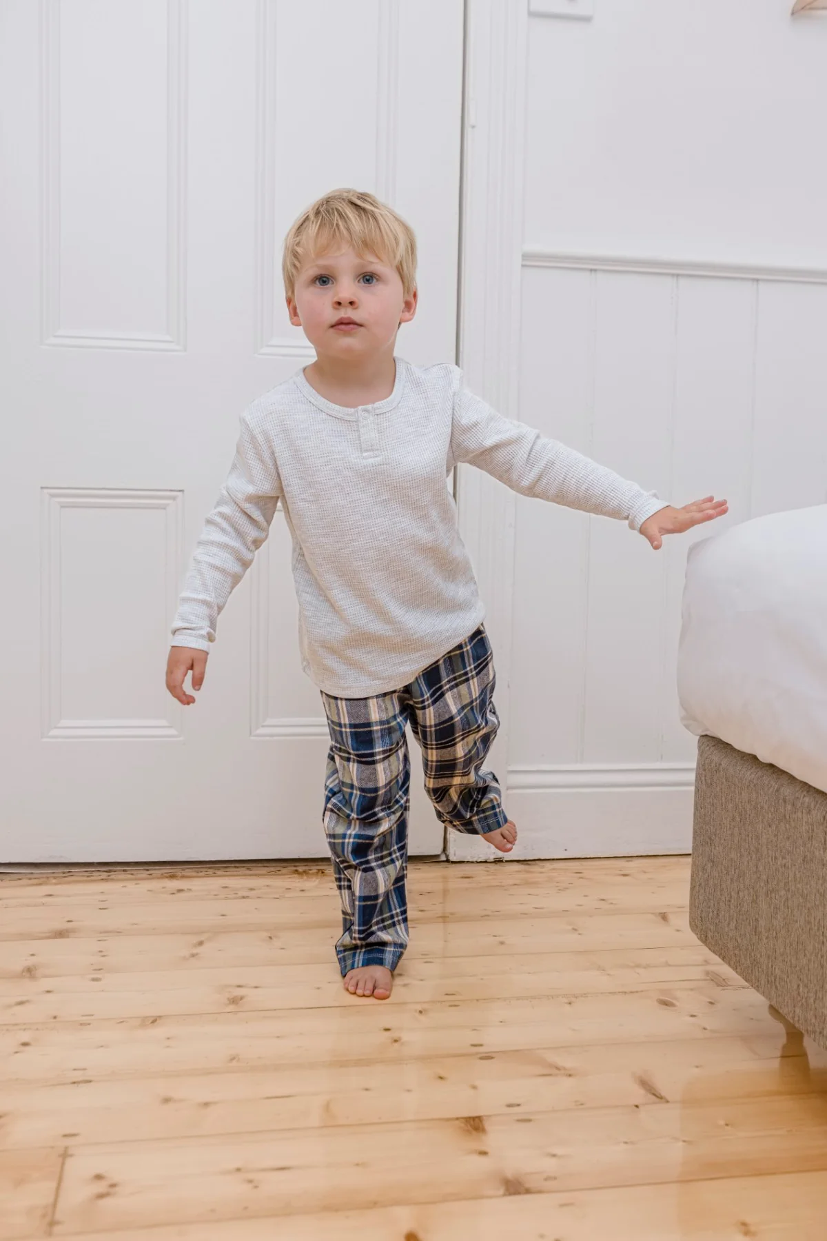 Chester Check PJ's - Navy - Image 3
