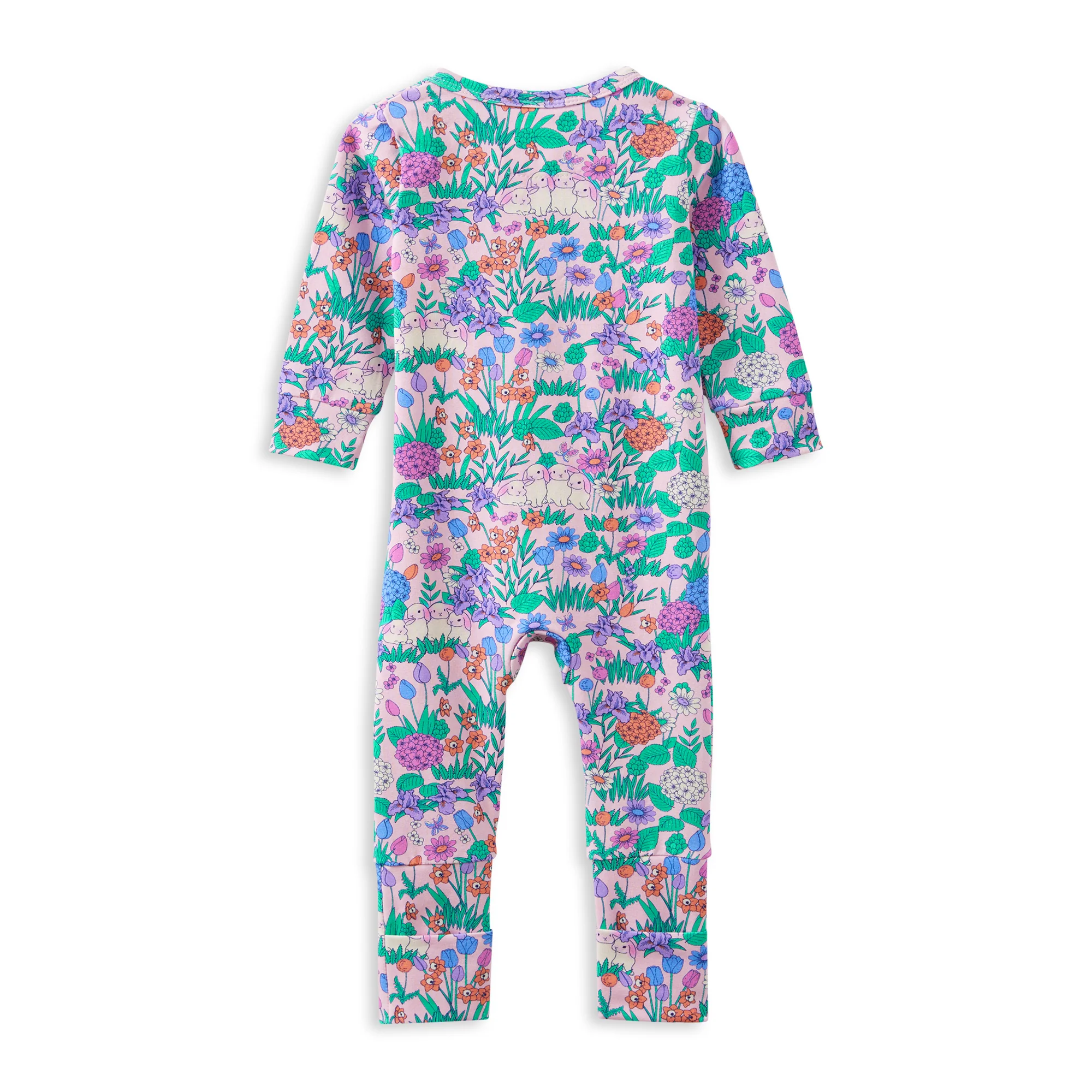 Milky Daffodil Easter Zip Romper - Image 2
