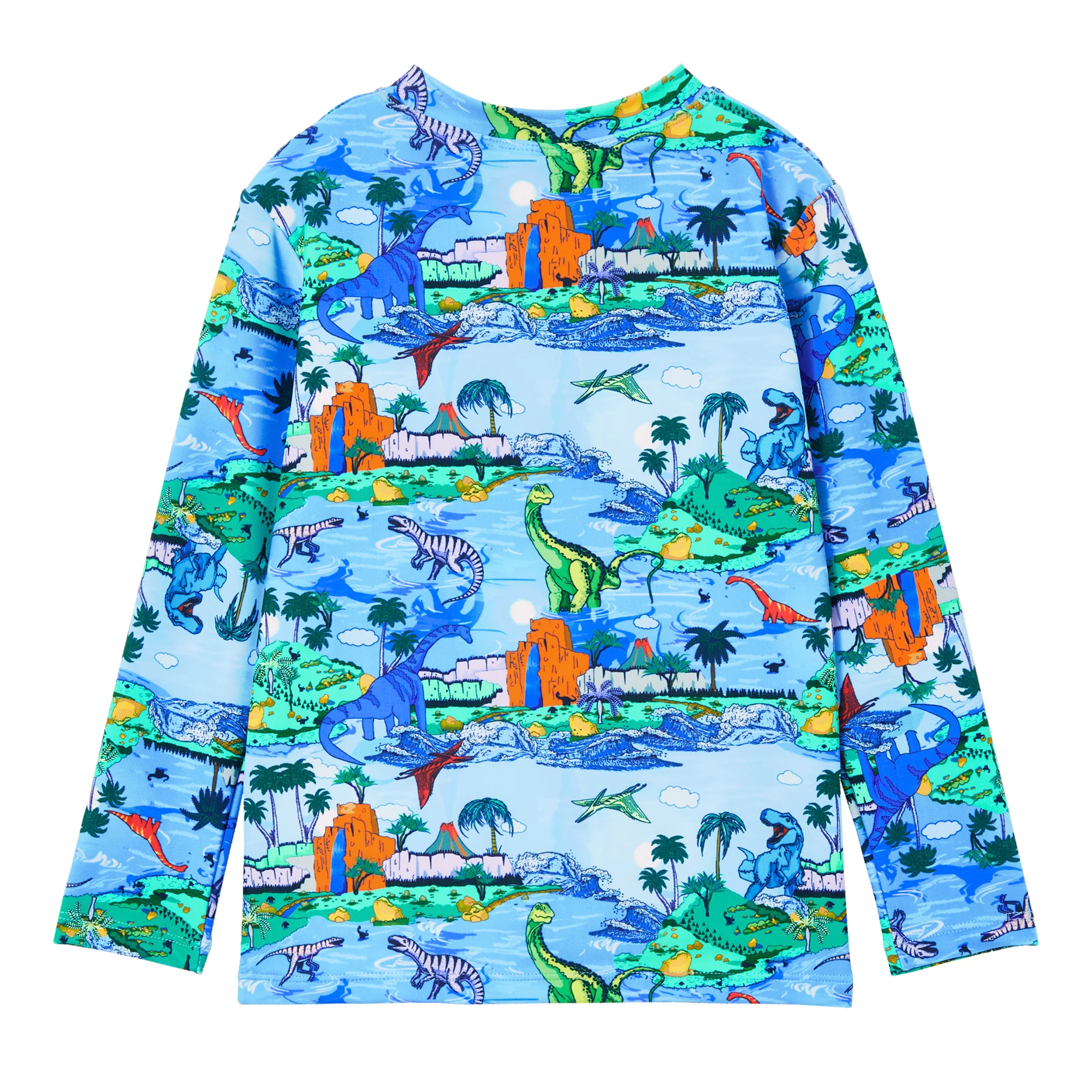 Milky Dinosaur Rashie - Sky Blue - Image 2