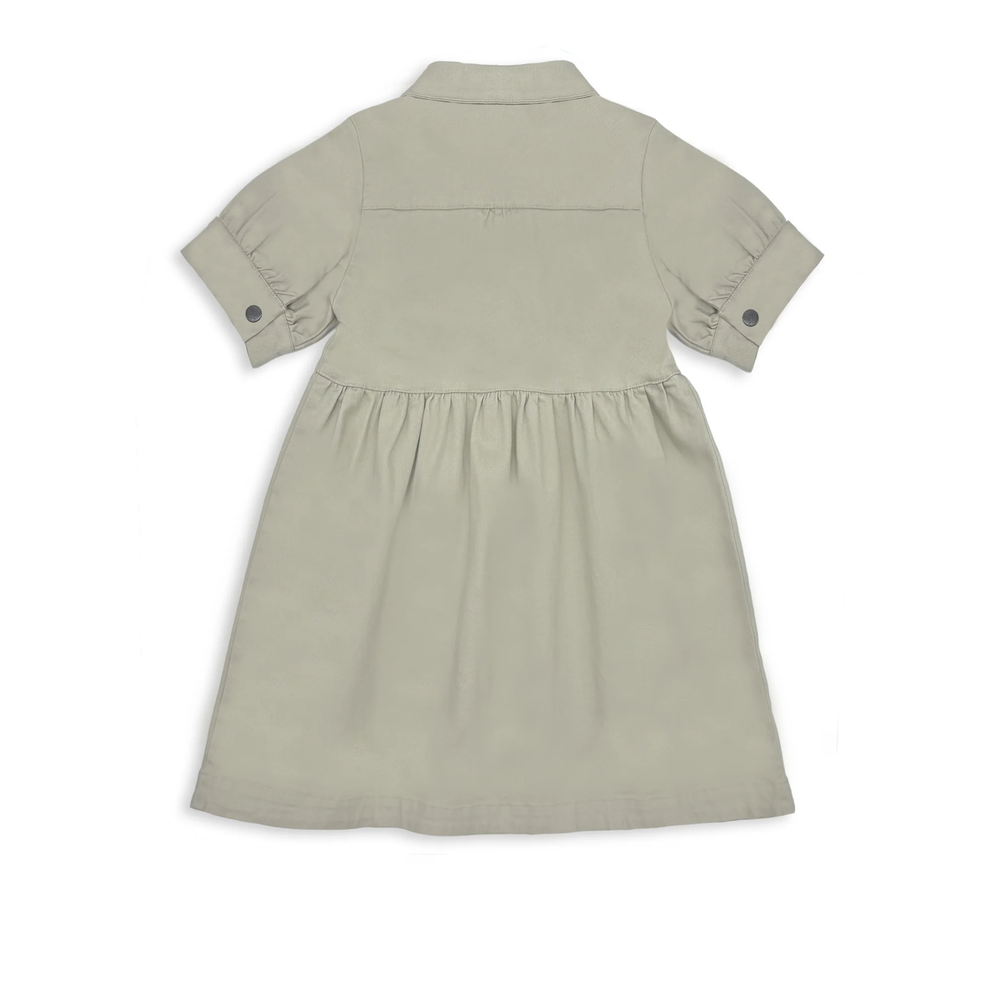 Milky Ecru Puff Sleeve Dress - Image 2