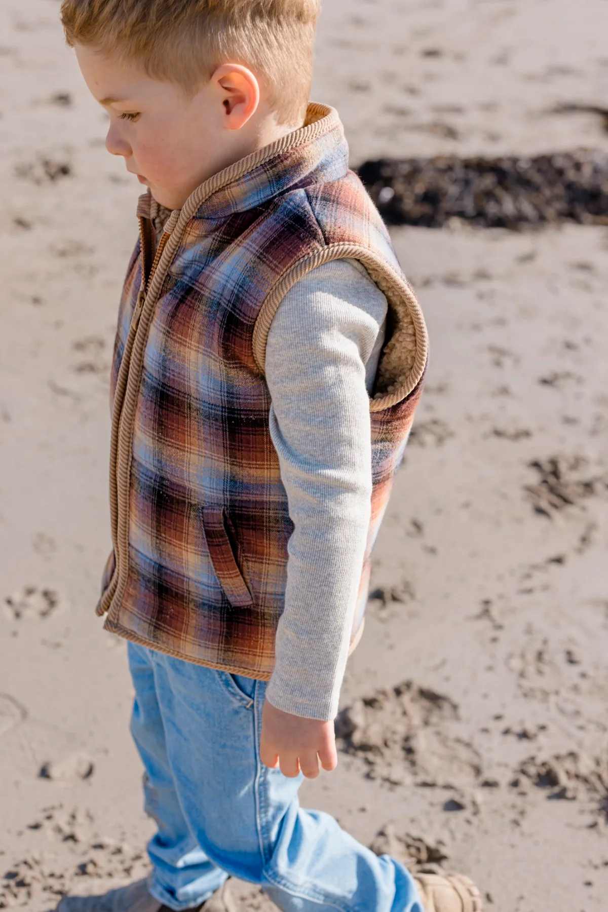 Fitzroy Check Vest - Image 3
