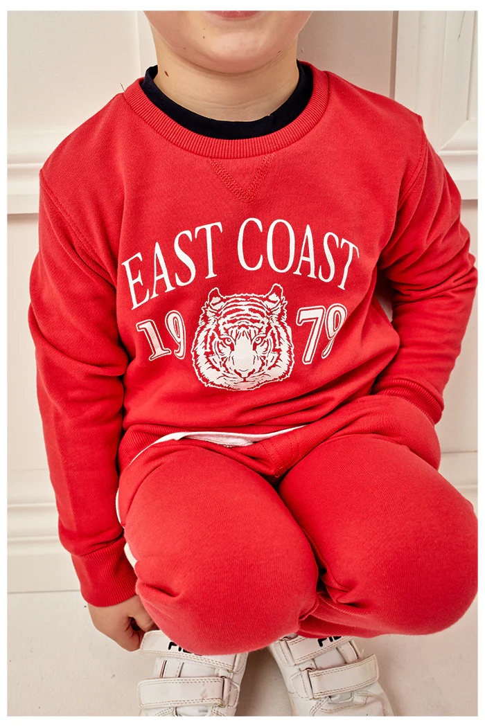 Milky Fleece Sweat - Red Tiger - Image 3