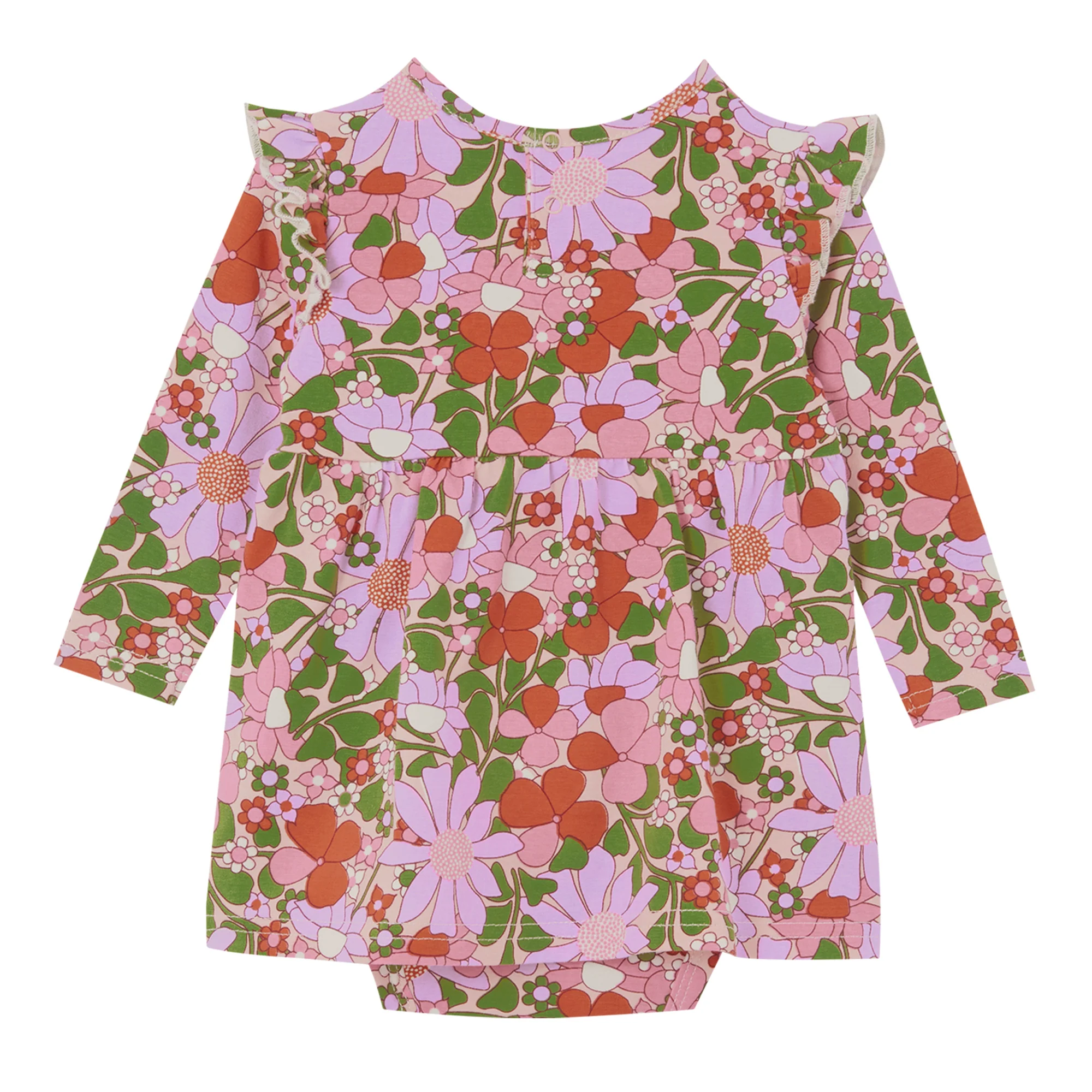 Milky Frill Baby Dress - Dahlia - Image 3