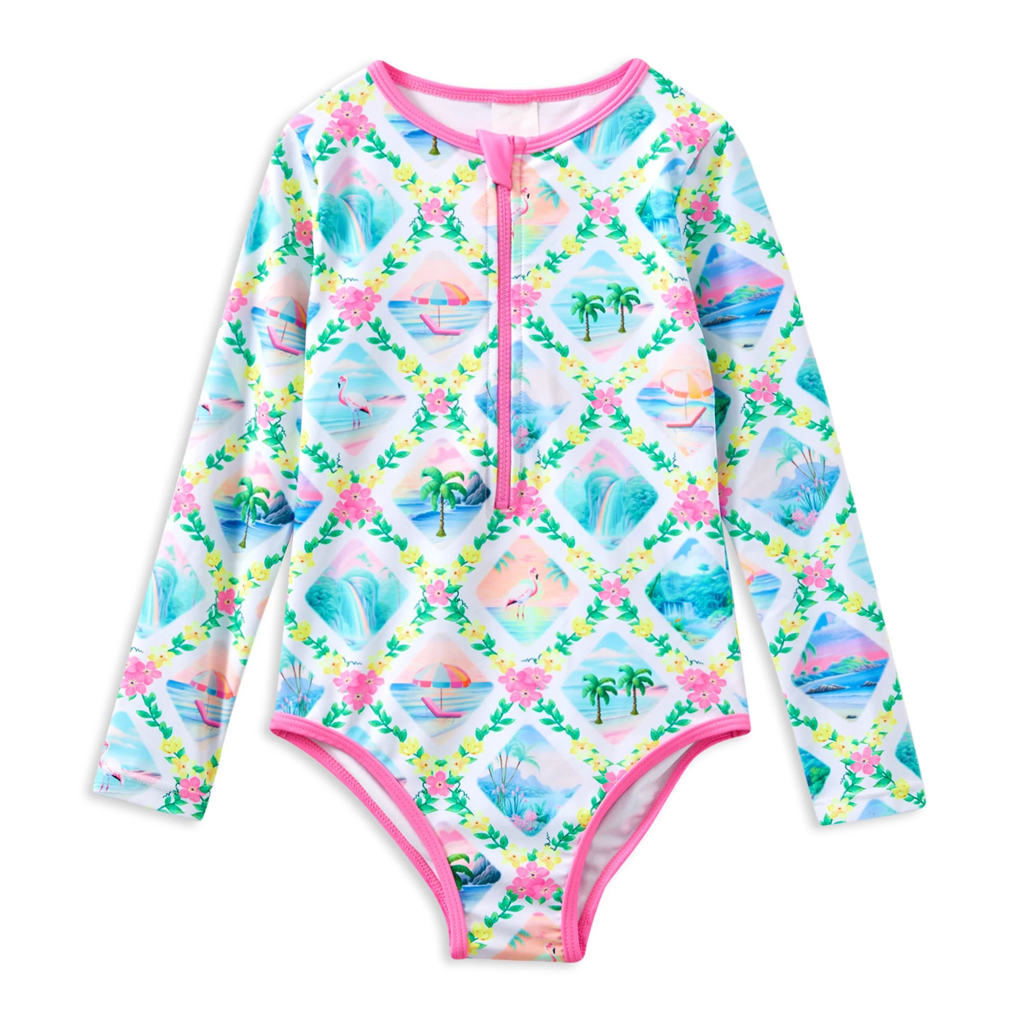 Aloha Long Sleeve Swimsuit