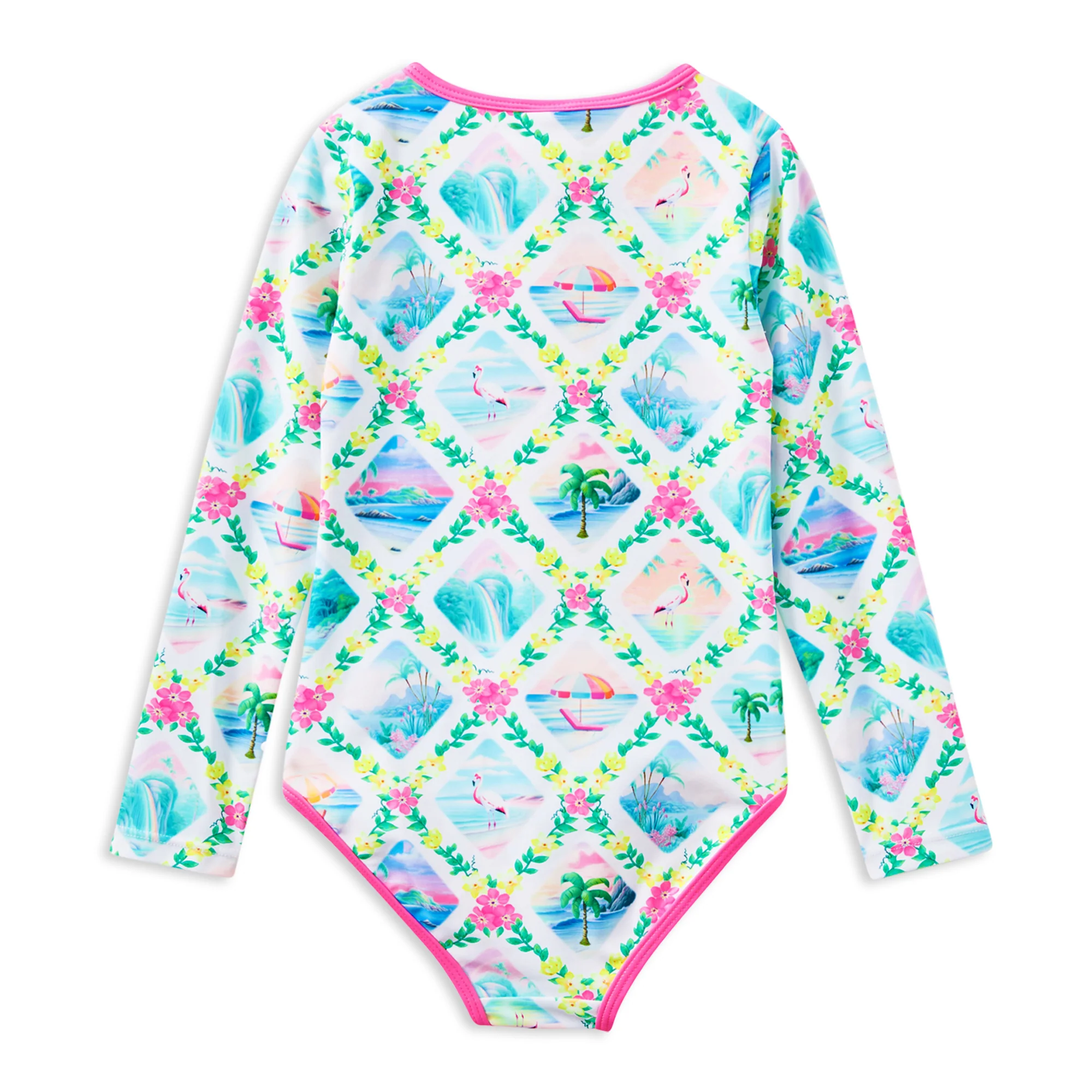 Aloha Long Sleeve Swimsuit - Image 2