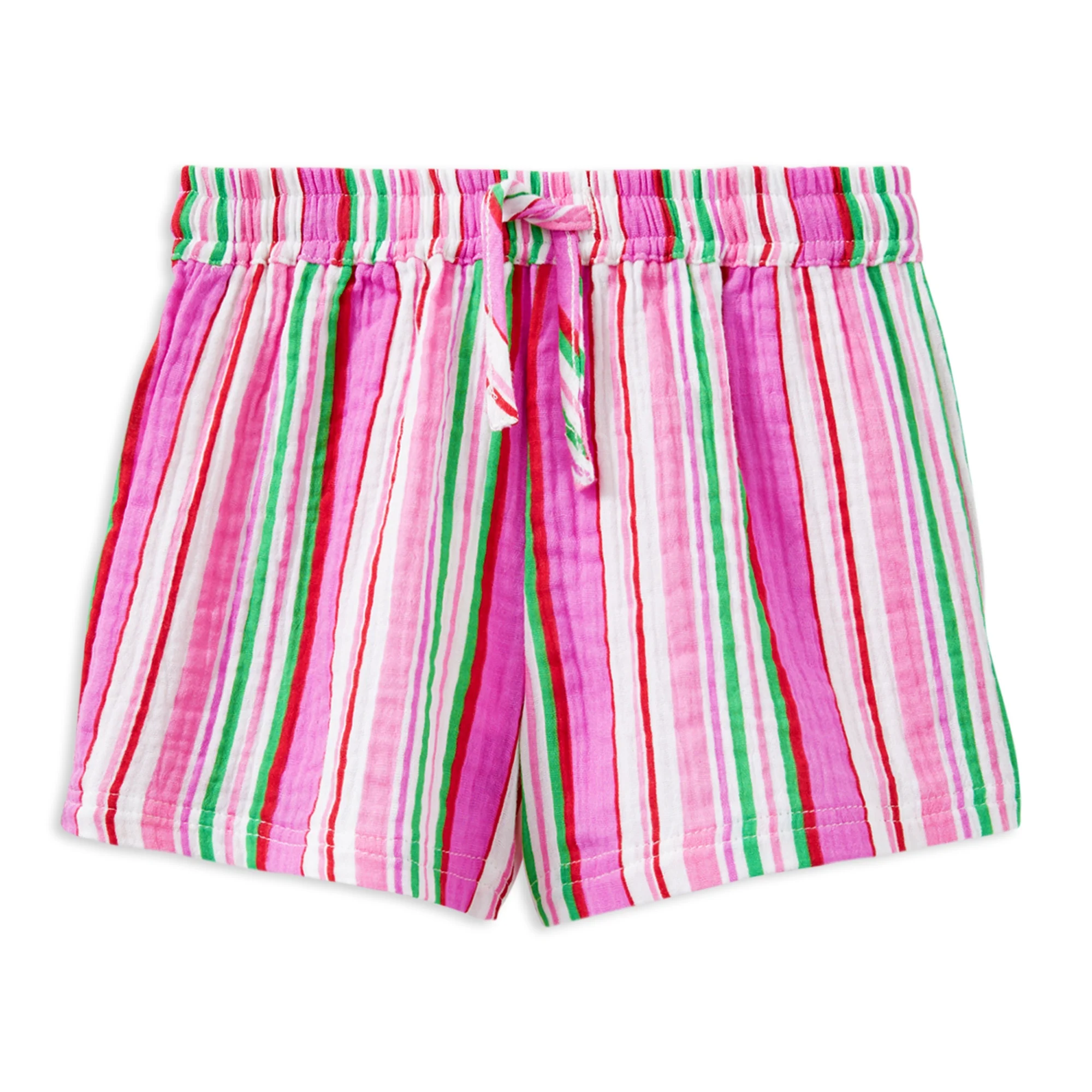 Girls Crinkle Stripe Short
