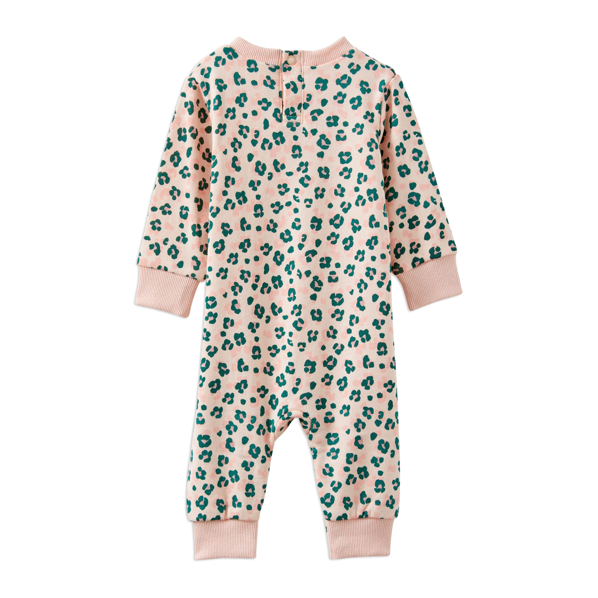 Leopard Fleece Romper - Image 2
